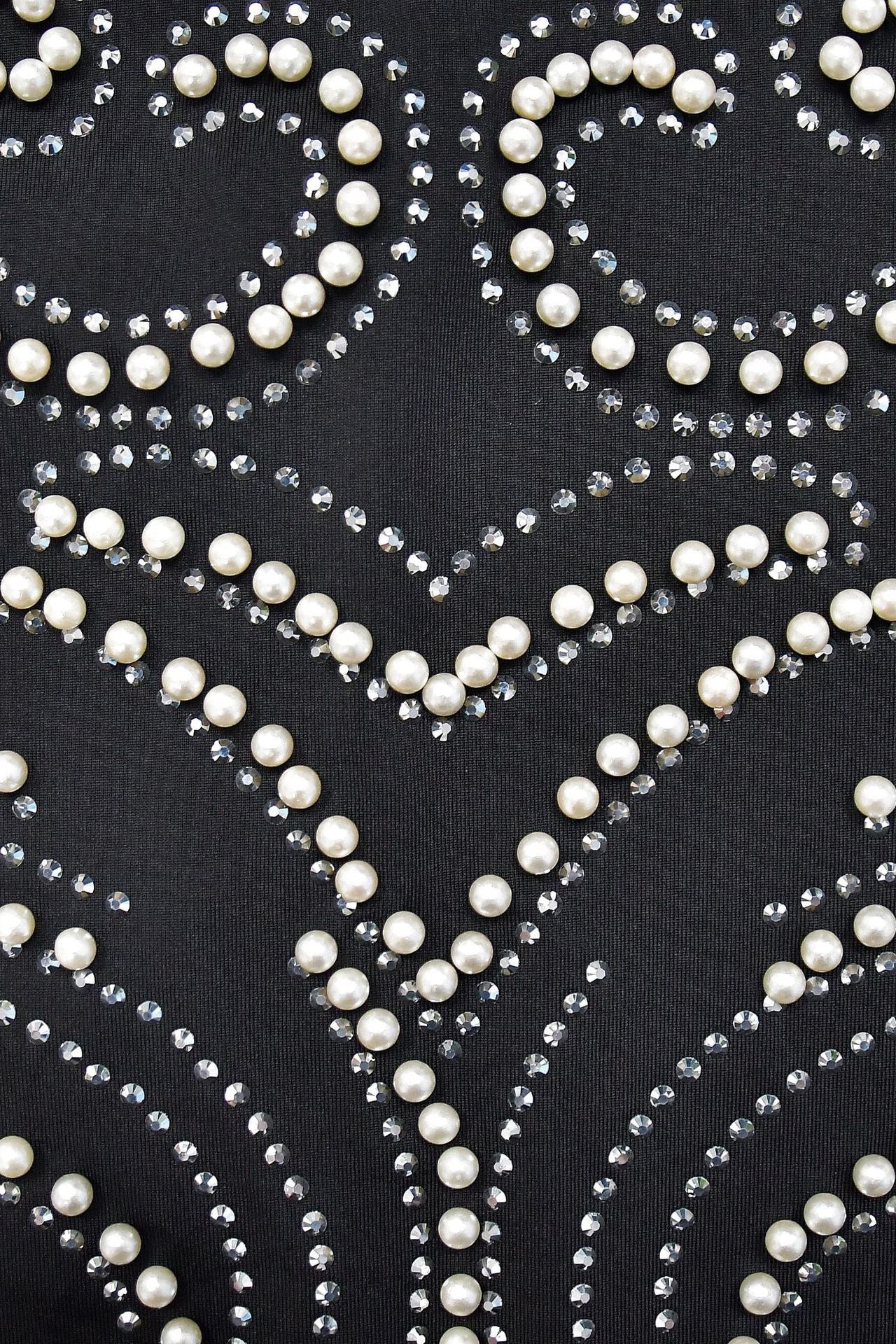 Solid Rhinestone Backless Split Maxi Dress Lavish Daily