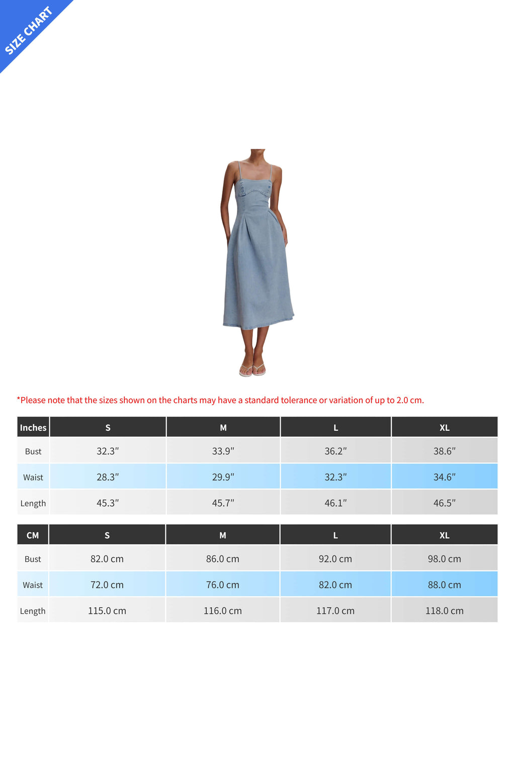 A Line Denim Midi Dress Lavish Daily