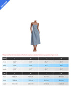 A Line Denim Midi Dress Lavish Daily