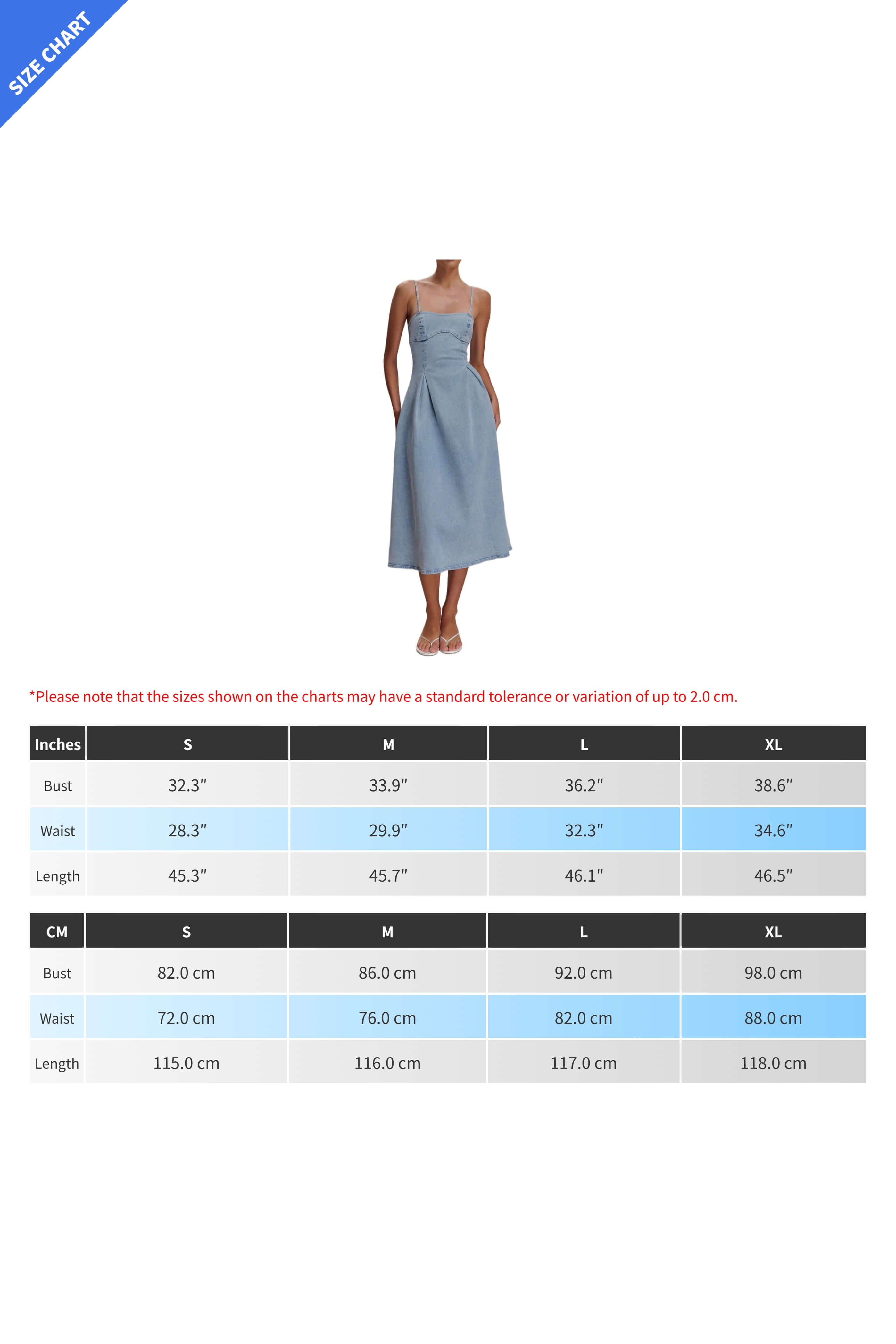 A Line Denim Midi Dress Lavish Daily