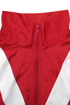 Color-Block Windbreaker & Wide-Leg Set Lavish Daily