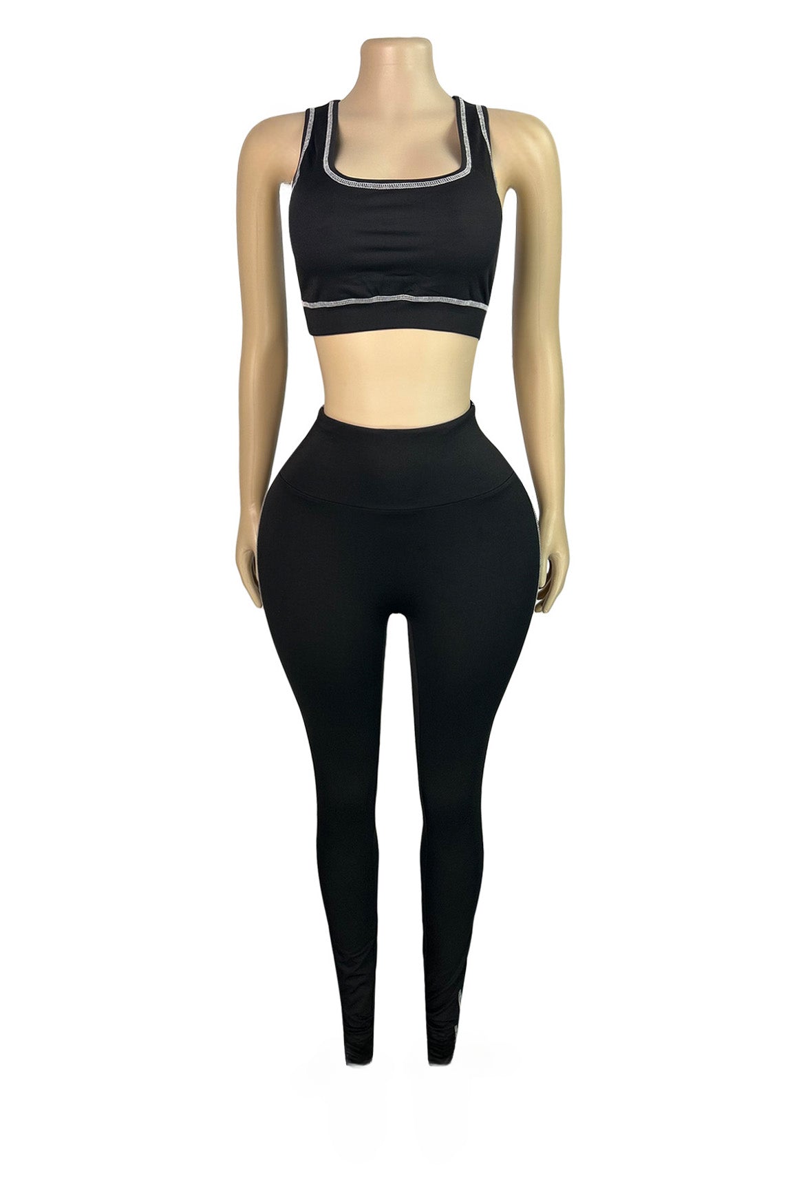 Sport Bra Zip Jacket Leggings Set Lavish Daily