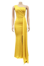 Solid Color One Shoulder Bodycon Party Dress Lavish Daily