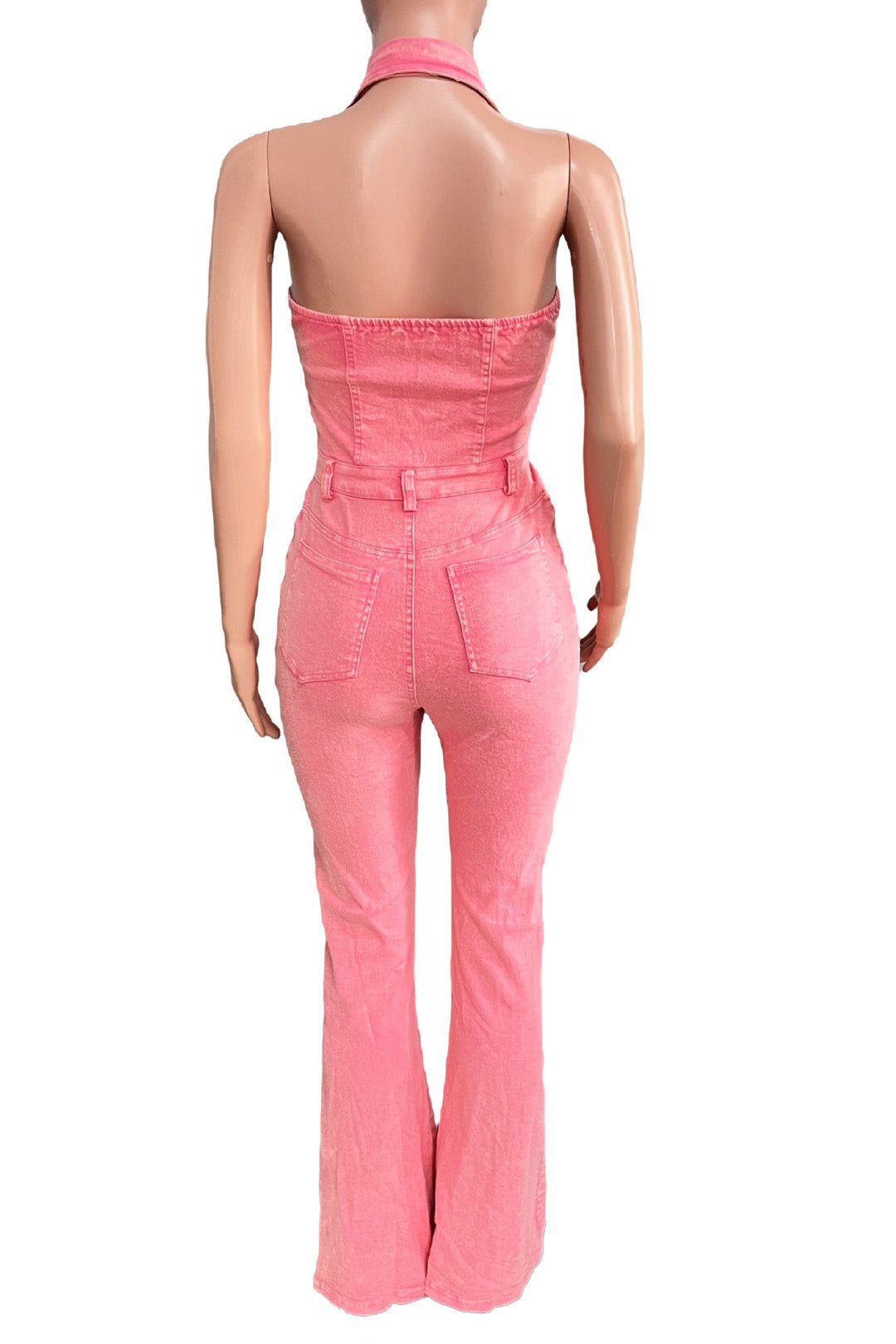 Sleeveless Denim Jumpsuit Lavish Daily