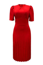 High Waist Pleated Dress Lavish Daily