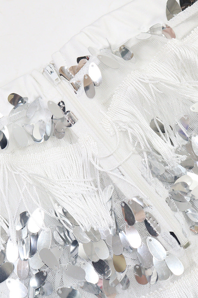 Fringe Sequin Pants Set Lavish Daily