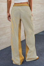 Casual Colorblock Loose Straight Pants Lavish Daily