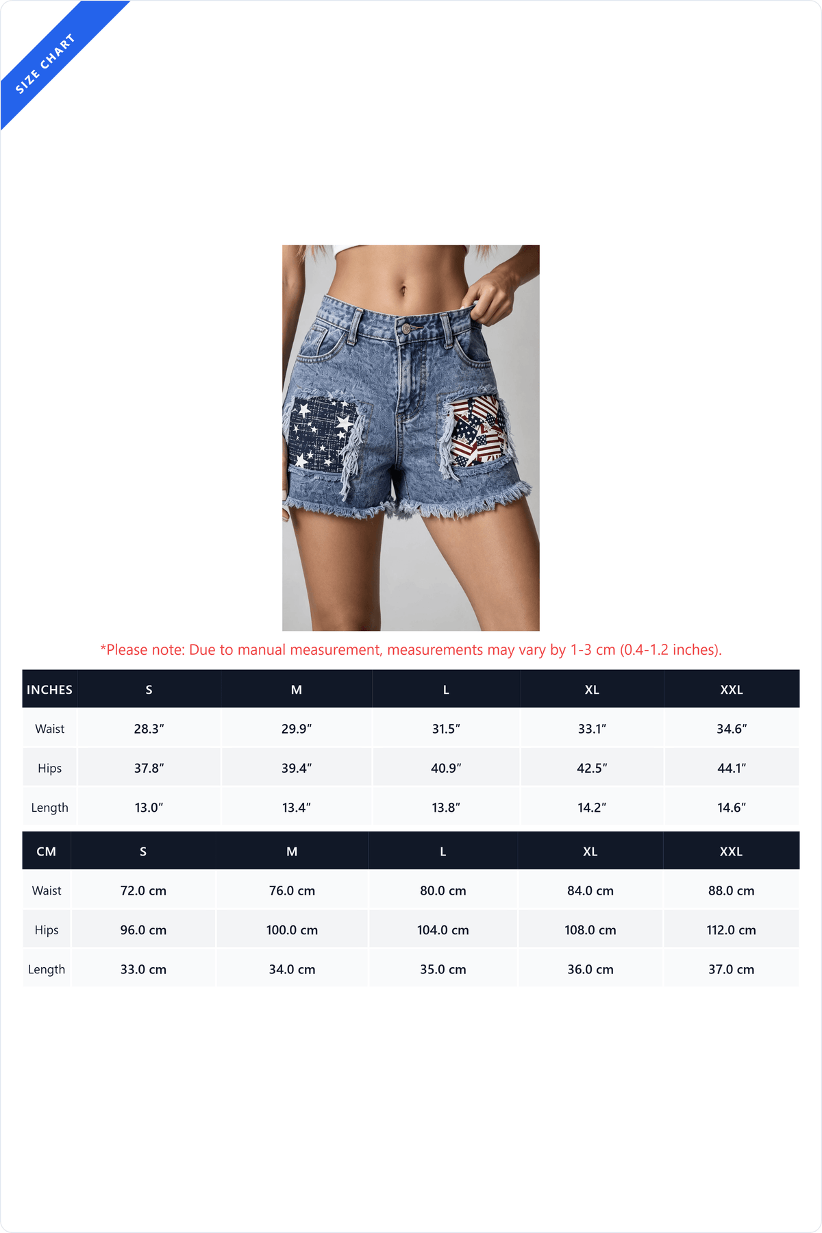 American Flag Distressed Denim Shorts Lavish Daily