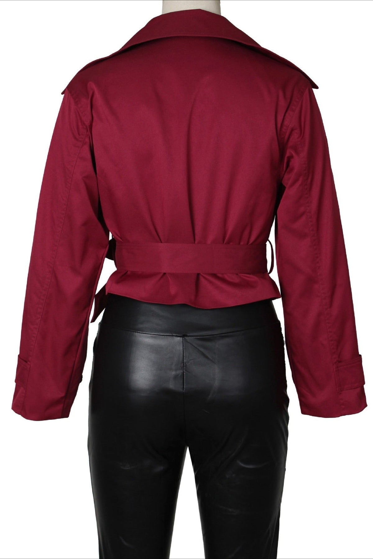 Cropped Trench Coat Lavish Daily