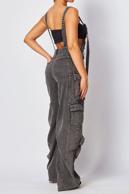 Streetwear Denim Jumpsuit Lavish Daily