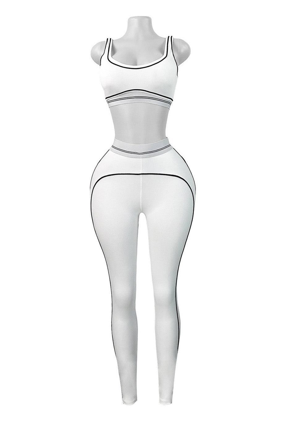 Contour Piping 2-Piece Workout Set Lavish Daily
