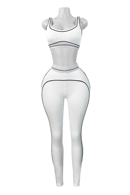 Contour Piping 2-Piece Workout Set Lavish Daily