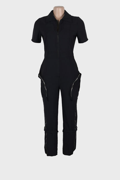 Zipper Cargo Jumpsuit Lavish Daily