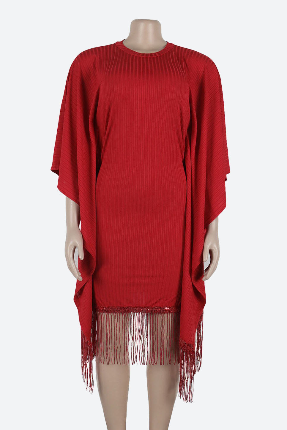 Fringe Combo Dress Lavish Daily