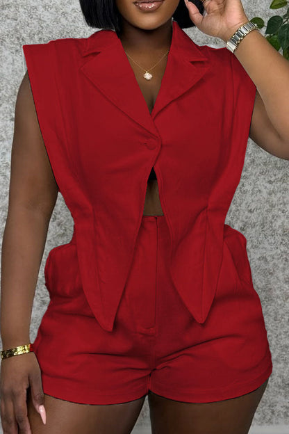 V-Neck Sleeveless Romper Lavish Daily
