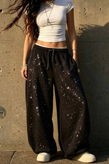Embellished Oversized Sweatpant Lavish Daily