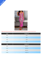 Disco V-Neck Fringe Hem Slip Dress Lavish Daily