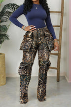 Camo Multi Pocket Cargo Pants Lavish Daily