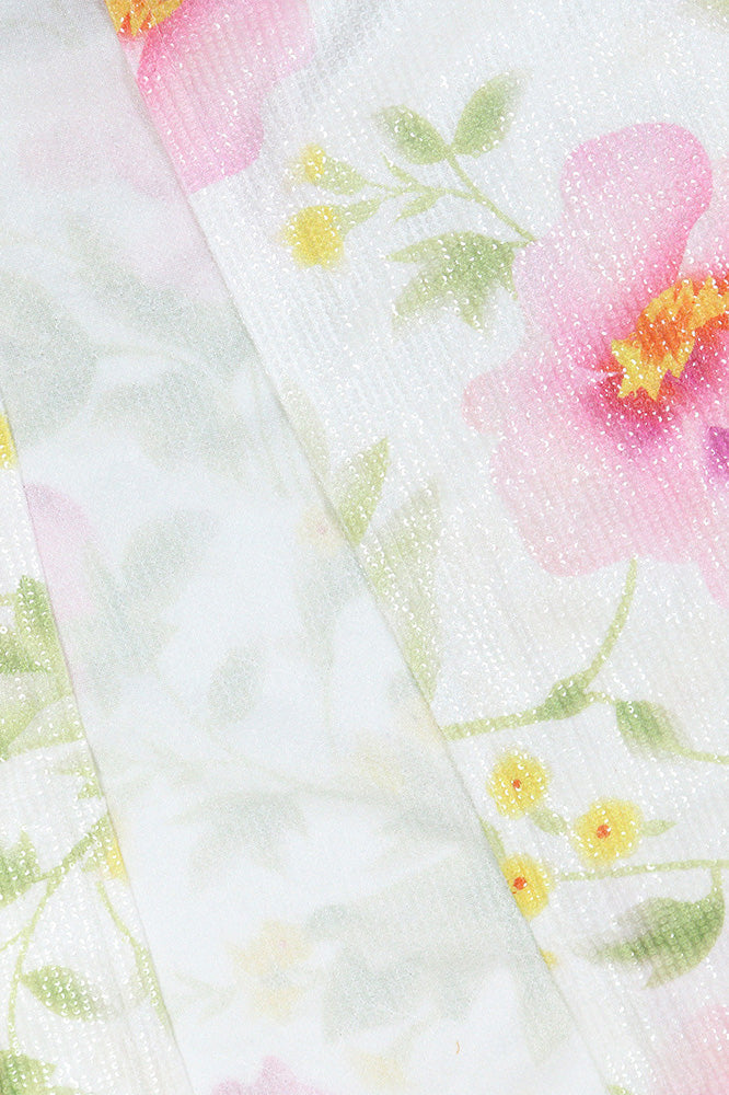 Blossom Sequin Floral Maxi Dress Lavish Daily
