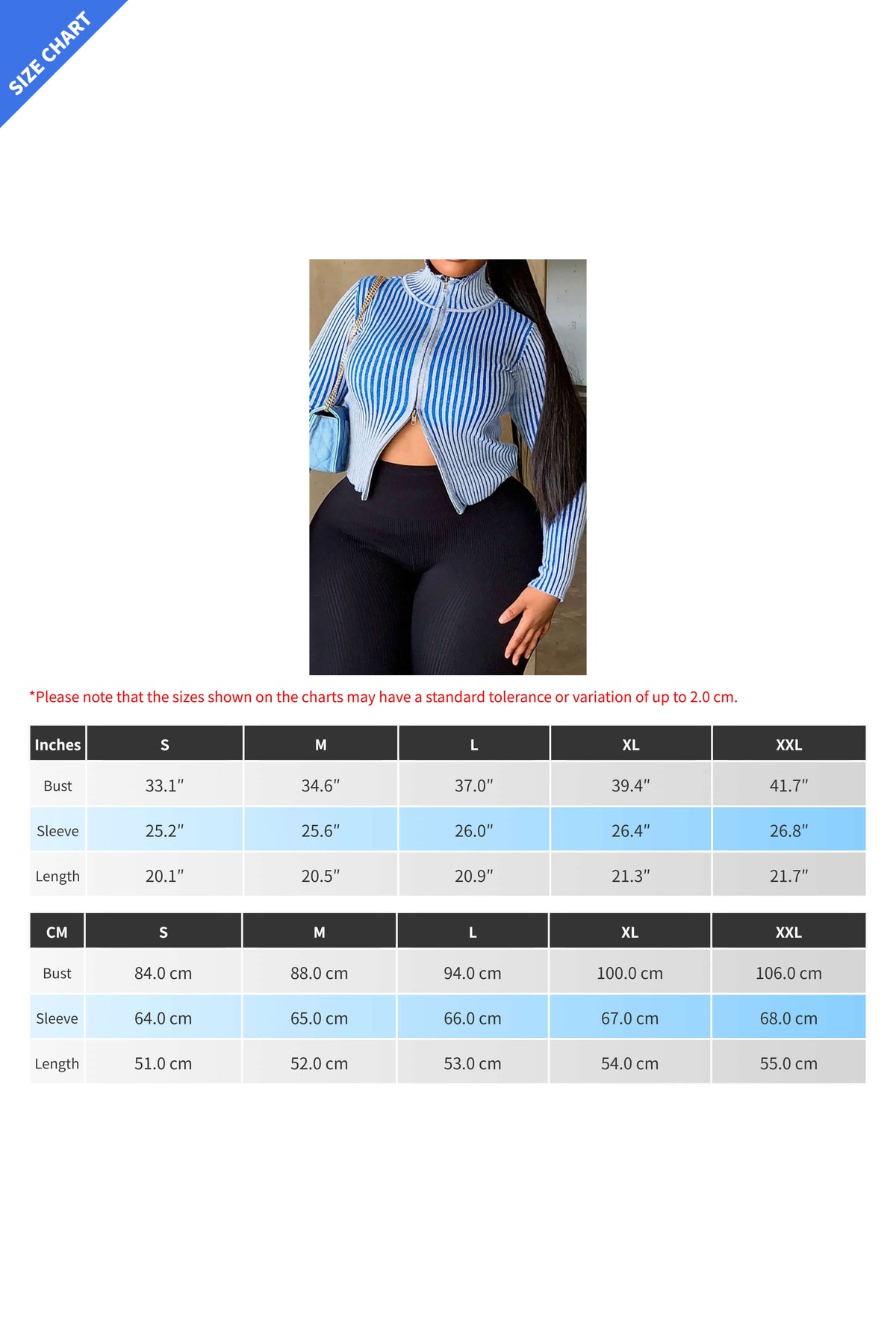 Knitted Zip-Up Fitted Cardigan Lavish Daily
