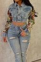 Flower Denim Jacket Lavish Daily