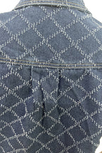 Quilted Textured Denim Set Lavish Daily