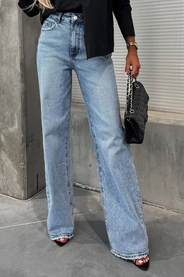 High Waist Elastic Jeans Lavish Daily