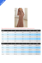 V-Neck Sequin Fitted Long Sleeve Gown Lavish Daily