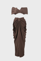 Crop Top Maxi Skirt Set Lavish Daily