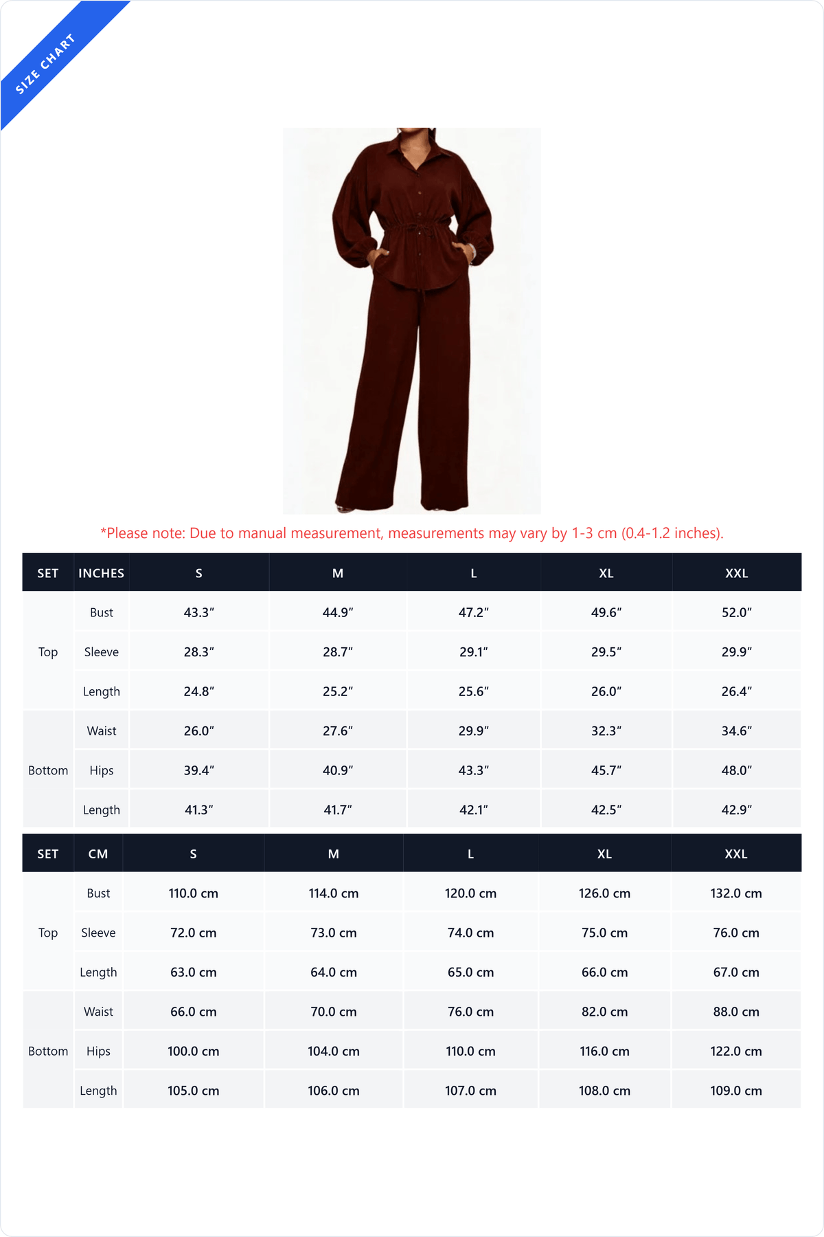 Drawstring Shirt & Wide Leg Pant Set Lavish Daily