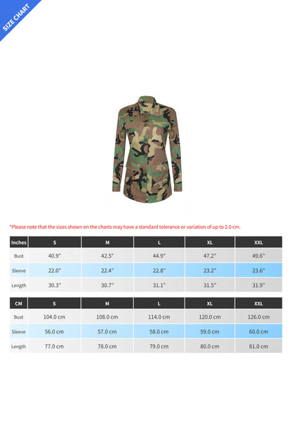 Classic Camo Print Multi-Pocket Jacket Lavish Daily