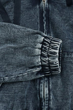 Hooded Denim Jacket & Skirt Set Lavish Daily