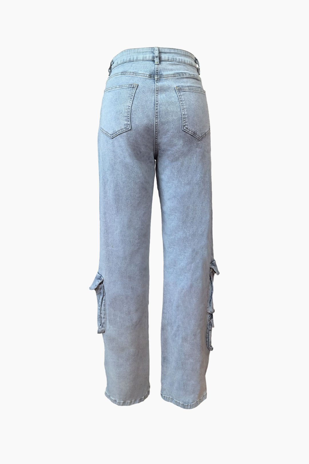 Multi-pocket Straight Washable Jeans Lavish Daily