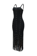 Fringed Embellished Bandage Dress LavishDaily