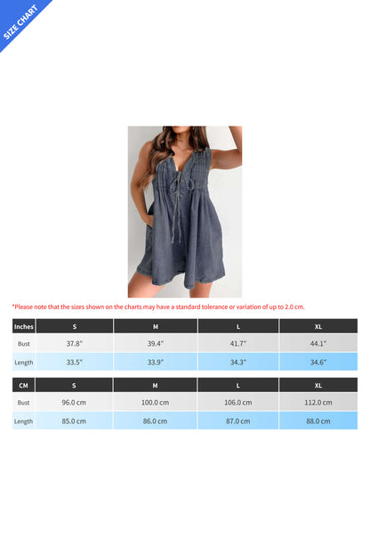 Denim Romper Lavish Daily