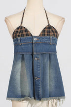 Cowgirl Denim Corset Top Lavish Daily