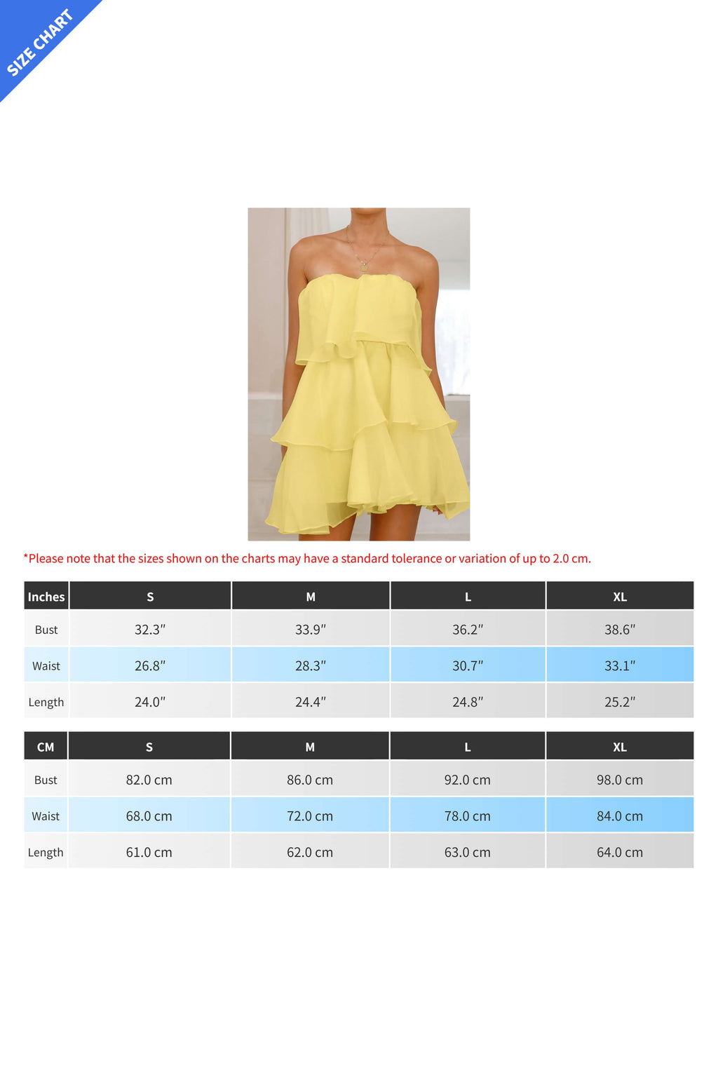 Strapless Tiered Babydoll Mini Dress Lavish Daily