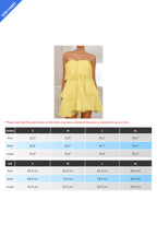 Strapless Tiered Babydoll Mini Dress Lavish Daily