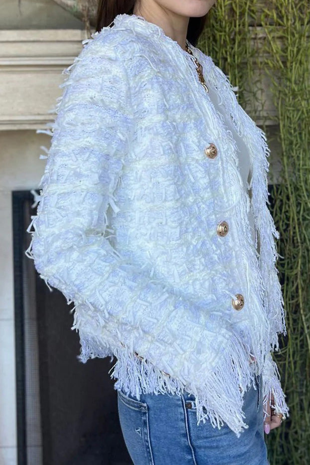 Tassel Elegant Cardigan Jacket Lavish Daily