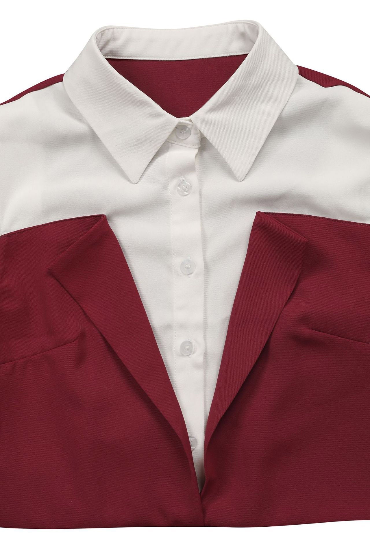 Patchwork Button Tie Back Top And Trousers Set Lavish Daily