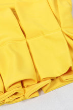 Ruffle Hem Bodycon Party Mini Dress Lavish Daily