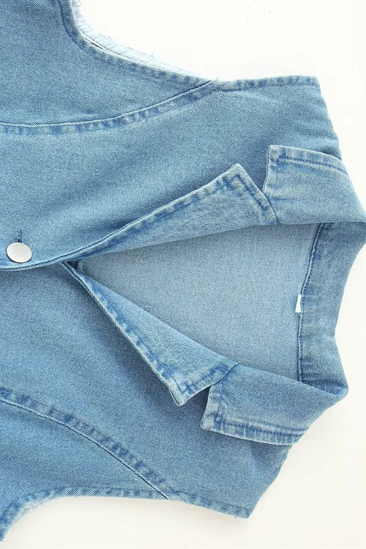 Slim Light Blue Denim Button Maxi Dress Lavish Daily