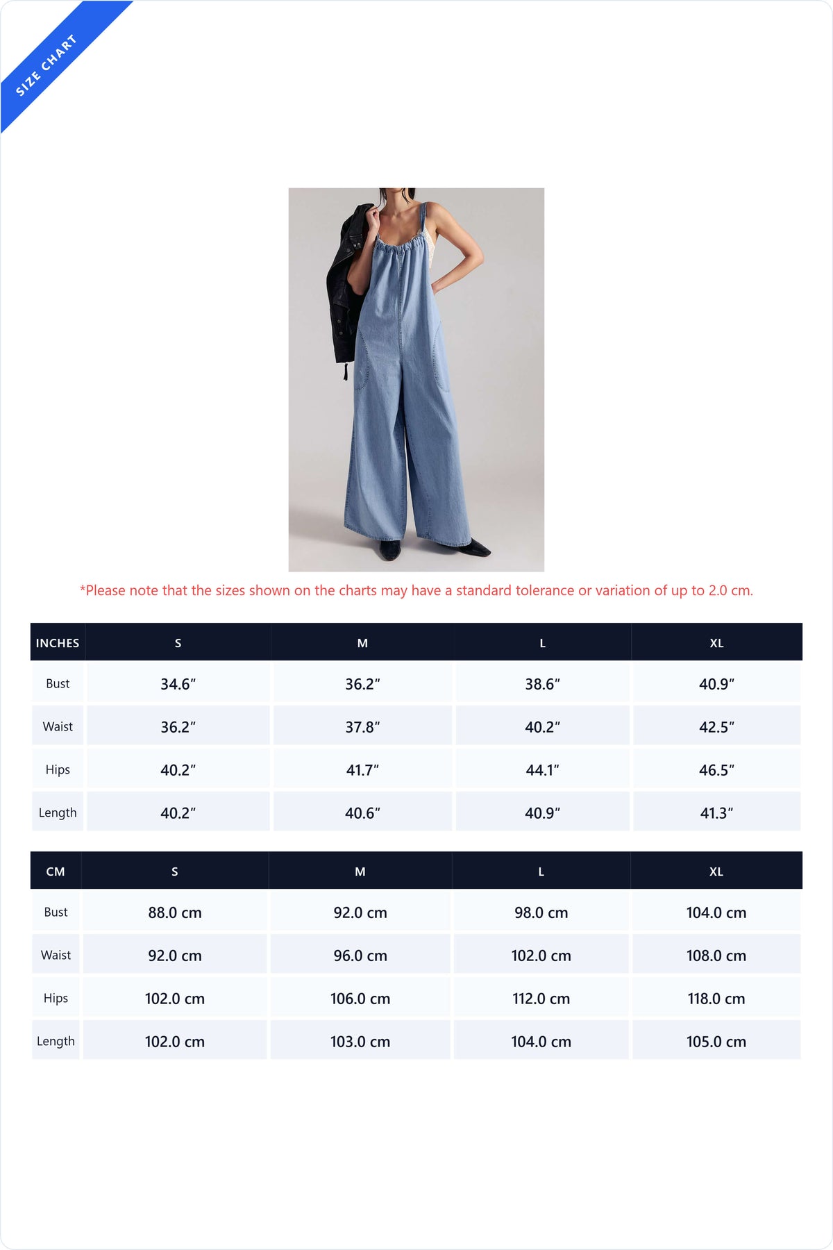 Slouchy Tie-Back Wide Leg Denim Jumpsuit Lavish Daily