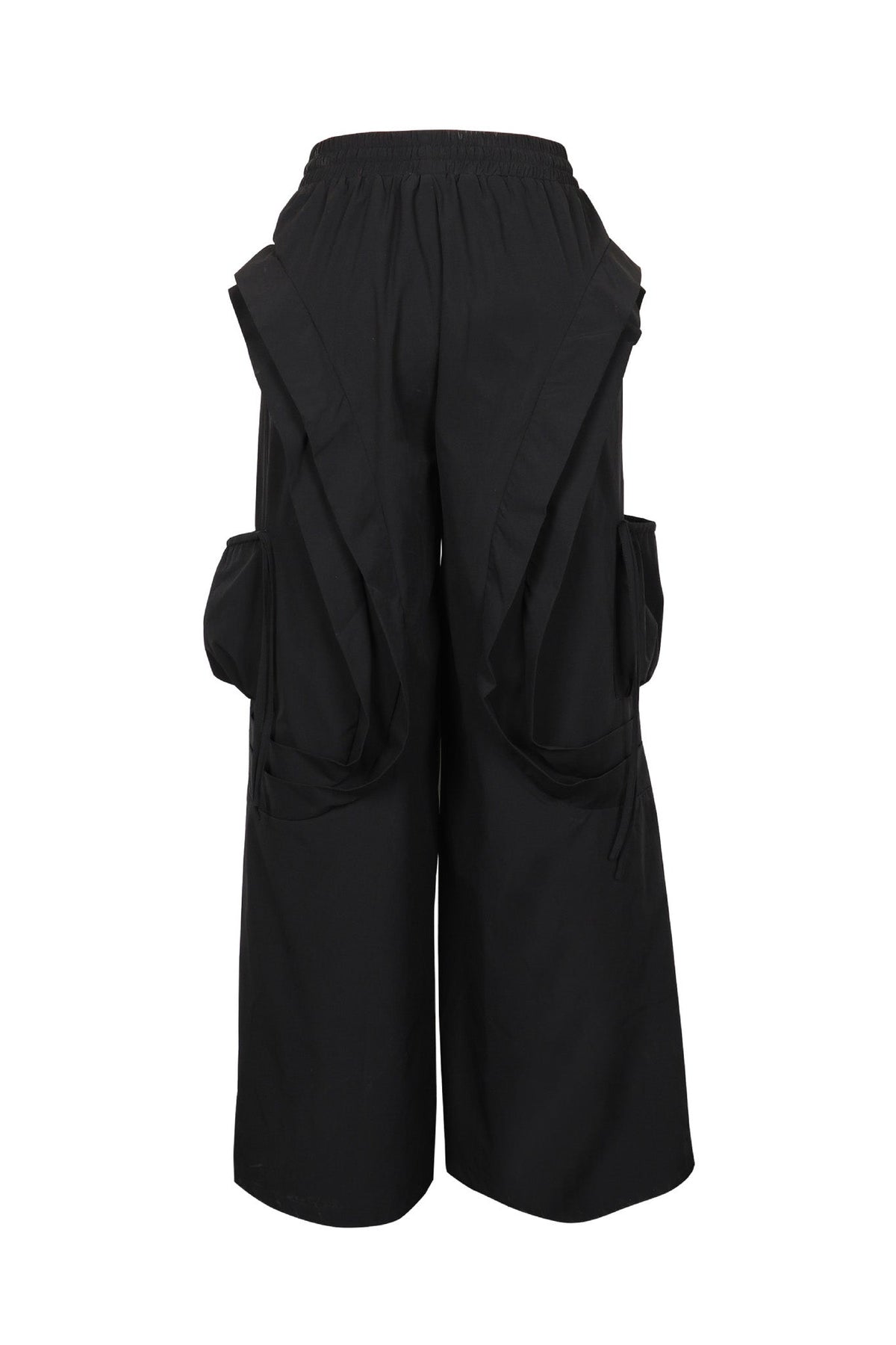 Cascading Ruffle Wide Leg Parachute Pants Lavish Daily