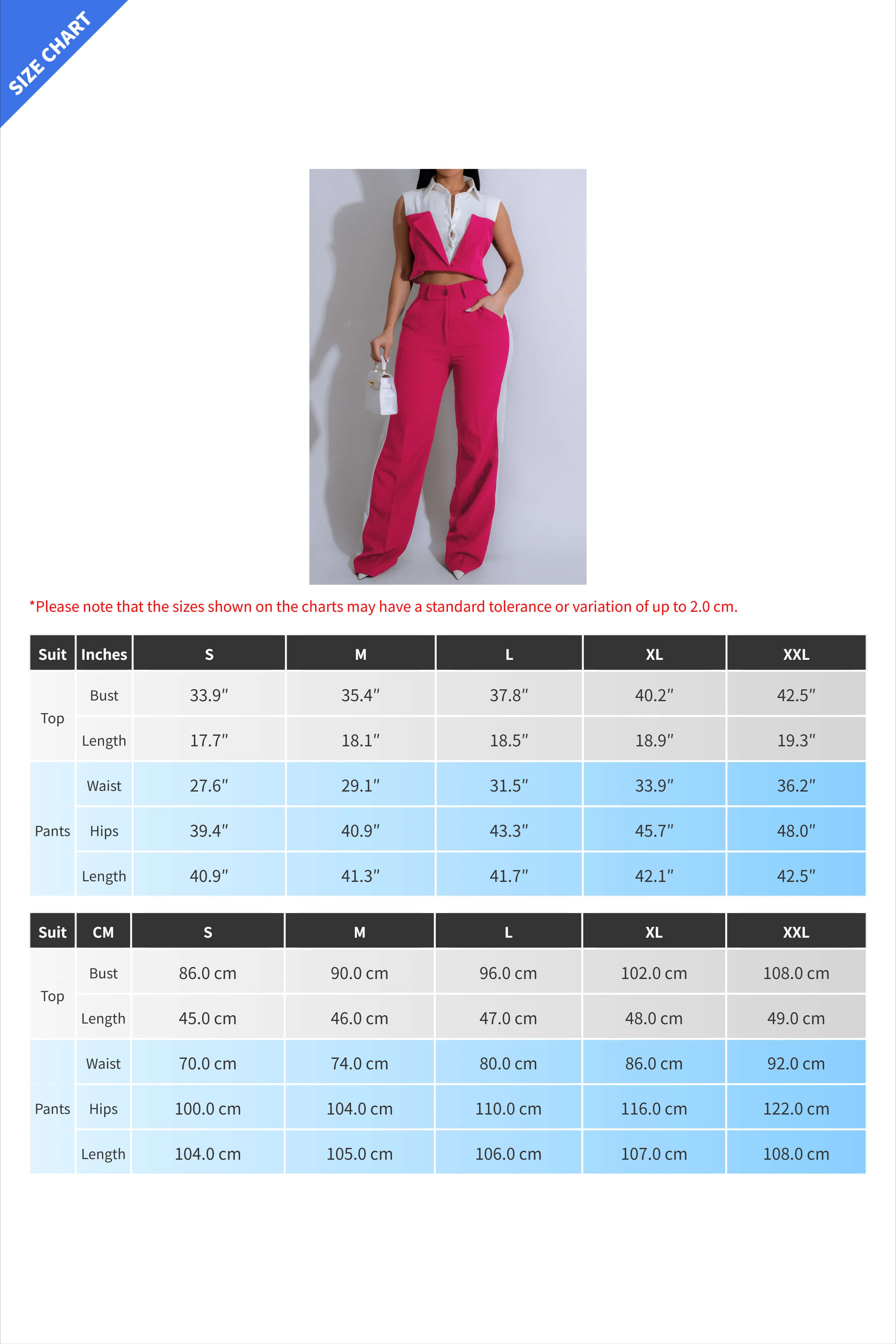 Patchwork Button Tie Back Top And Trousers Set Lavish Daily