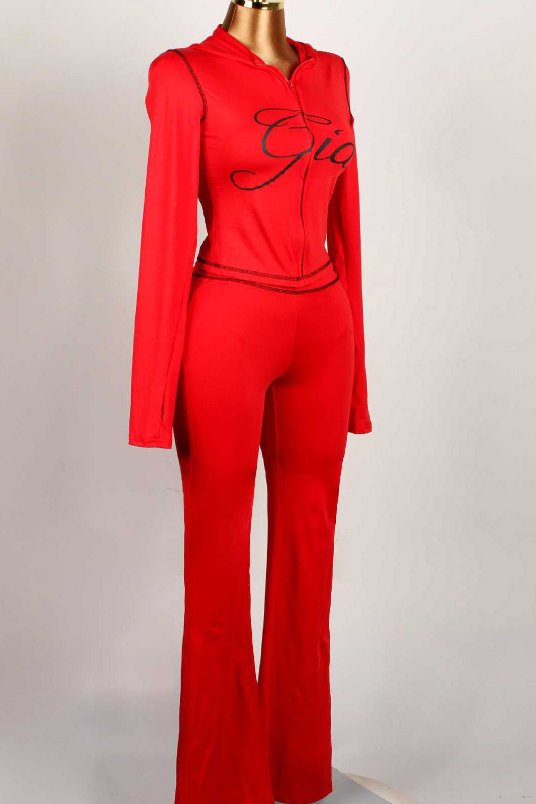 Solid Color 2-Piece Long Sleeve Set Lavish Daily