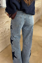 Casual Pocket Wide-Leg Jeans LavishDaily