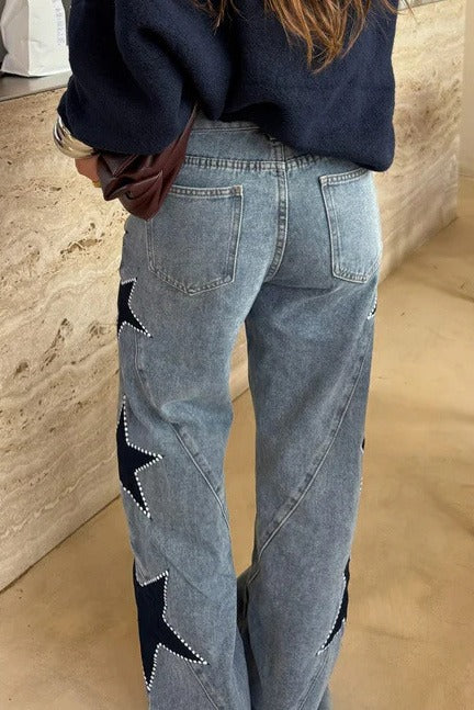 Casual Pocket Wide-Leg Jeans LavishDaily