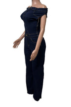 Strapless Off-Shoulder Fitted Denim Jumpsuit Lavish Daily