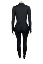 Sport Bra Zip Jacket Leggings Set Lavish Daily